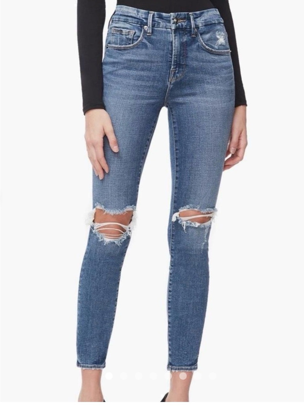 Good American High waisted Ankle Skinny (10/30”)